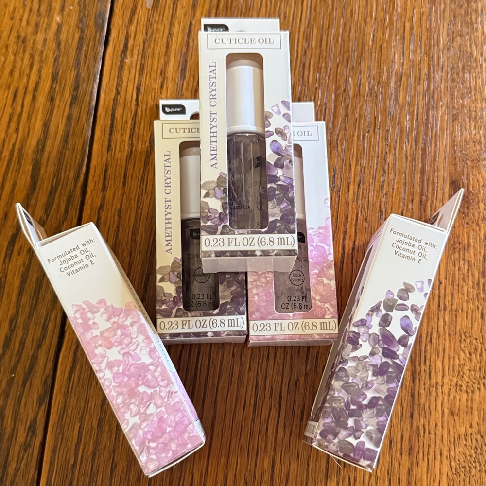 DIVINE Crystal Cuticle Oil real stones Amethyst Rose Quartz Lapis Adventurine